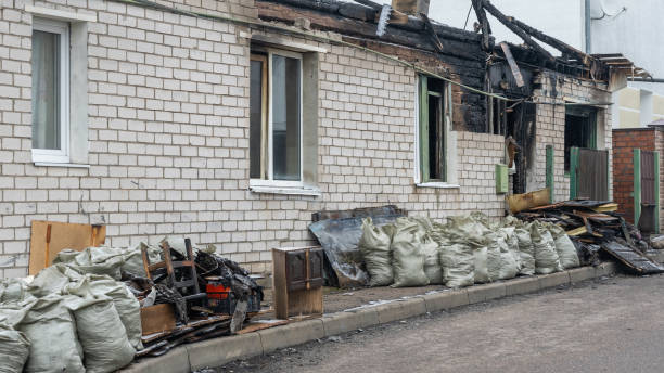 Professional Fire Damage Repair technician working in Furlong, PA